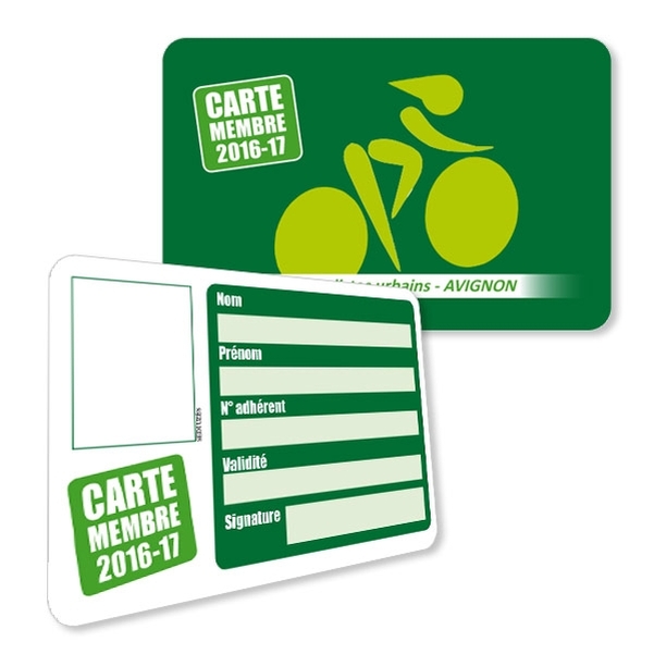 50 Cartes PVC personnalisés 86x54 mm