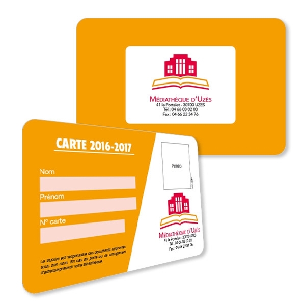 50 Cartes PVC personnalisés 86x54 mm - Vignette 2