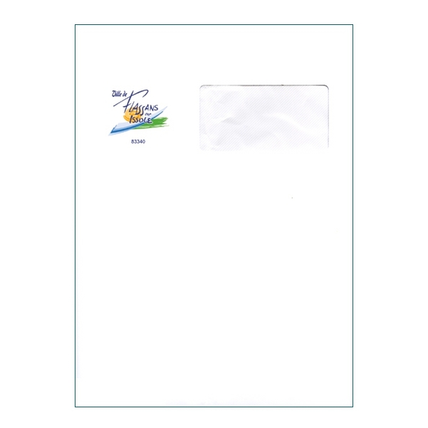 250 Sacs C4 (22,9 x 32,4 cm) à fenêtre - Velin Blanc 90g - Impression Quadri - Vignette 2