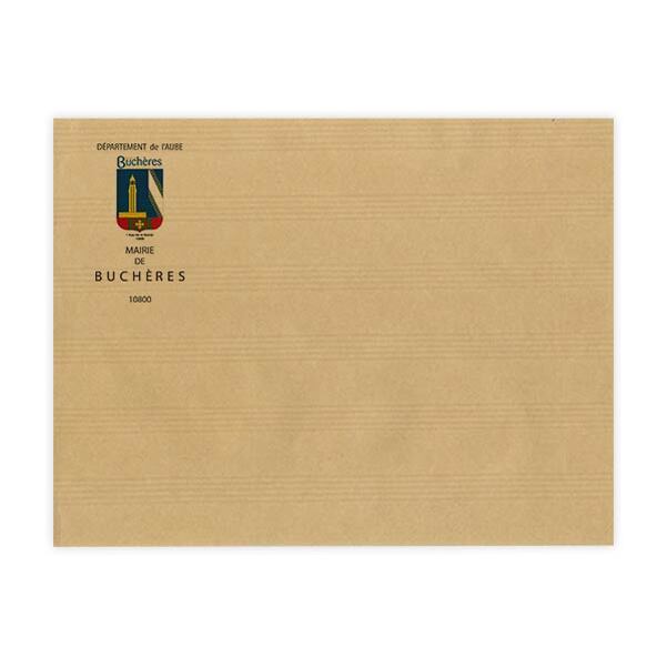 250 Sacs B4 (25 x 35,3 cm) -  Kraft Adour® 120g sans fenêtre - Impression Quadri