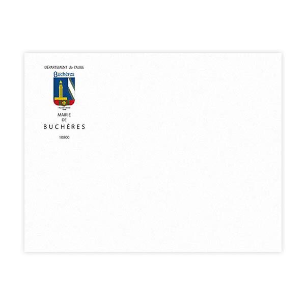 250 Sacs B4 (25 x 35,3 cm) - Velin Blanc 100g sans fenêtre - Impression Quadri