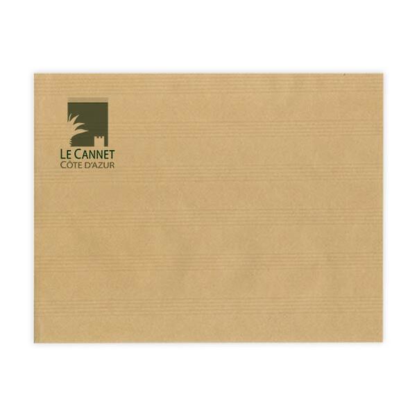 250 Sacs FT24 (26 x 33 cm) - Kraft Adour® 120g sans fenêtre - Impression 1 couleur