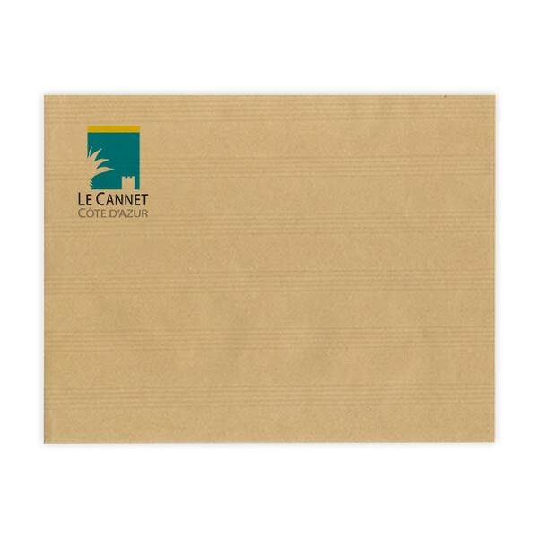 250 Sacs FT24 (26 x 33 cm) - Kraft Adour® 120g sans fenêtre - Impression en Quadri