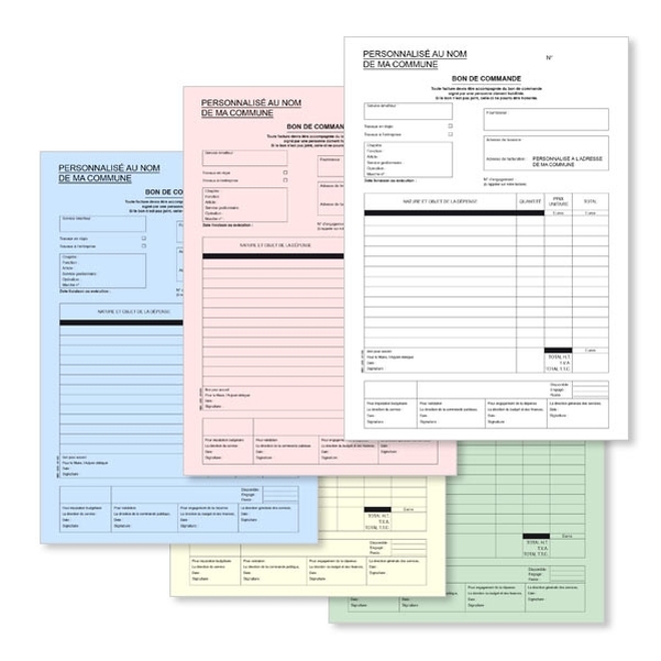 Carnets personnalisés de 50 bons autocopiants 2 feuillets non numérotés - 210x297 mm - Vignette 3