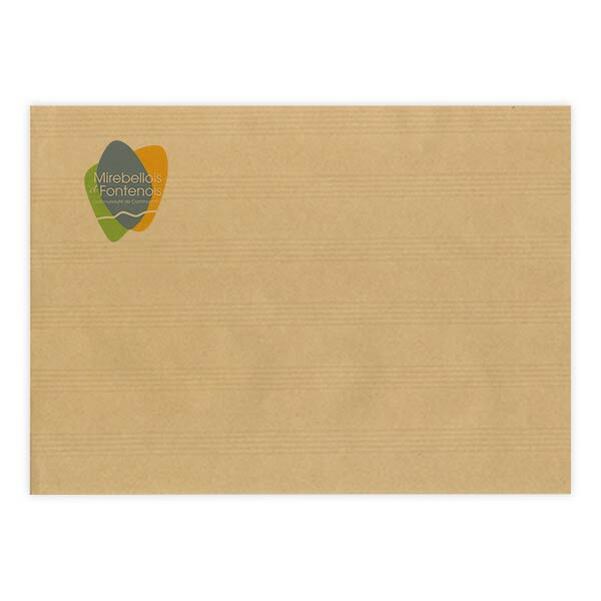 500 sacs B5 (17,6 x 25 cm) - Kraft Adour® 90g sans fenêtre - Impression Quadri