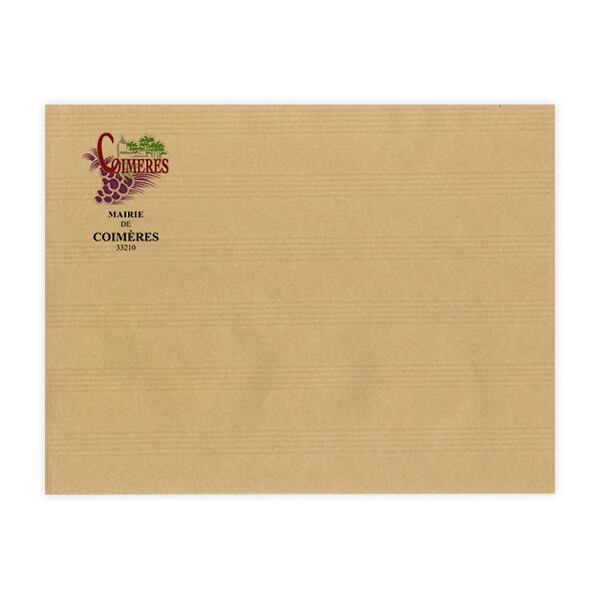 250 Sacs C4 (22,9 x 32,4 cm) - Kraft Adour® 120g sans fenêtre - Impression Quadri