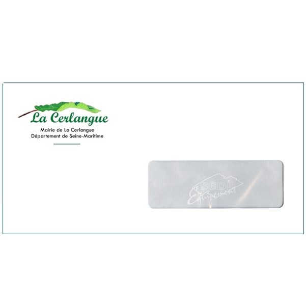 500 Enveloppes DL (11 x 22 cm) - Velin Blanc 90g - Impression RECTO Quadri - Vignette 3