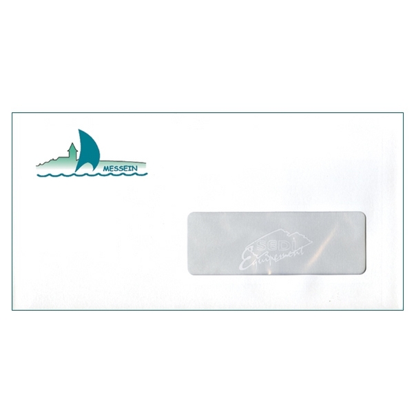 500 Enveloppes DL (11 x 22 cm) - Velin Blanc 90g - Impression RECTO Quadri - Vignette 5