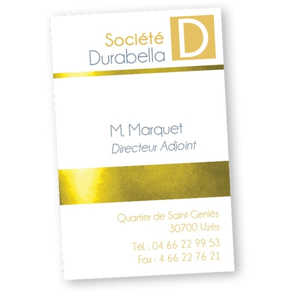 50 Cartes de visite 55x85 mm impression RECTO - Design Paper Papier Couché 300g - Vignette 3