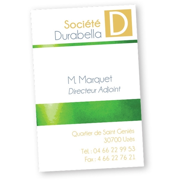 50 Cartes de visite 55x85 mm impression RECTO - Design Paper Papier Couché 300g - Vignette 5