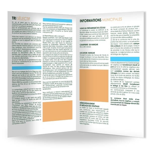 Dépliant 4 pages 115g - Recto/Verso - Papier mat - Vignette 2