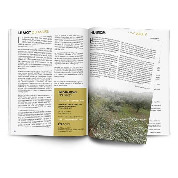 Brochure 12 pages avec intérieur 135g et couverture 250g - Papier mat - Vignette 2