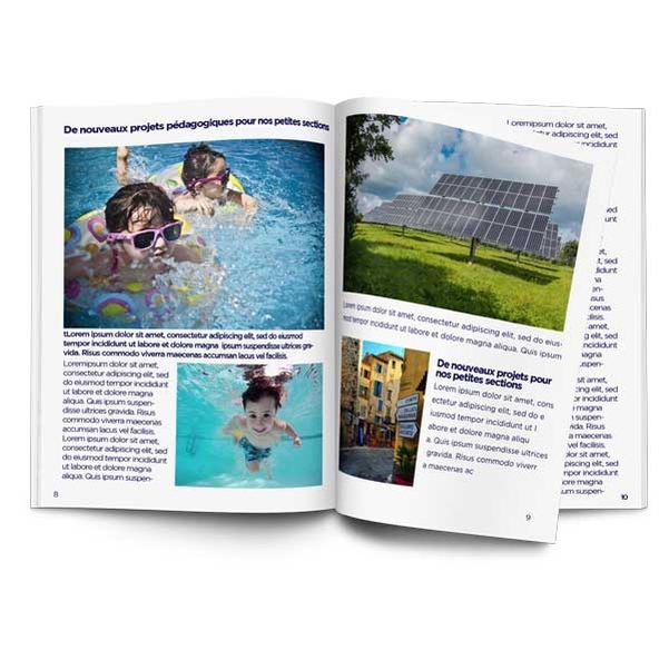 Brochure 16 pages avec intérieur 115g et couverture 300g - Papier mat - Vignette 3