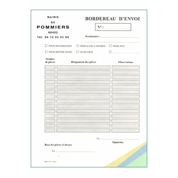50 liasses de 4 feuillets autocopiants personnalisés - 148x210 mm - Vignette 2