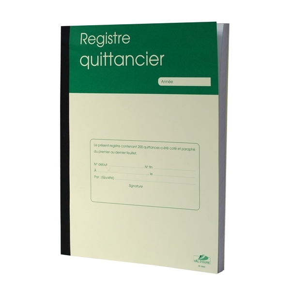 Registre quittancier pour établissements d'enseignement