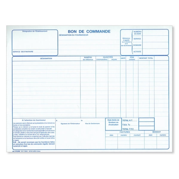 Carnet de bons de commande - Vignette 2