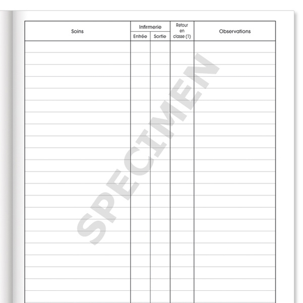 Registre d'infirmerie ou cahier de soins - Vignette 3