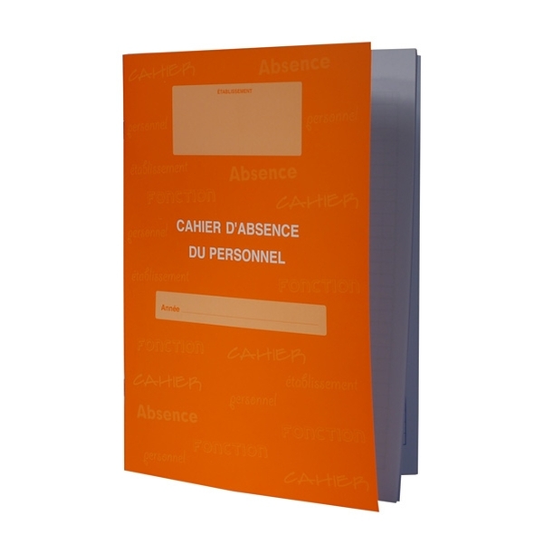 Registre d'absence du personnel