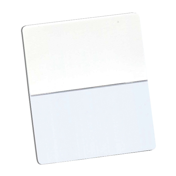 Carte blanche en PVC avec film adhésif 86x54 mm