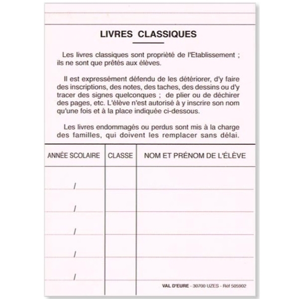 Etiquettes autocollantes pour prêt de livres - Vignette 2