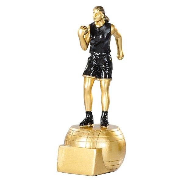 Trophée en résine pétanque féminine