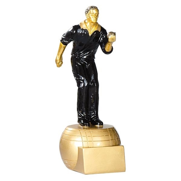 Trophée en résine pétanque masculine