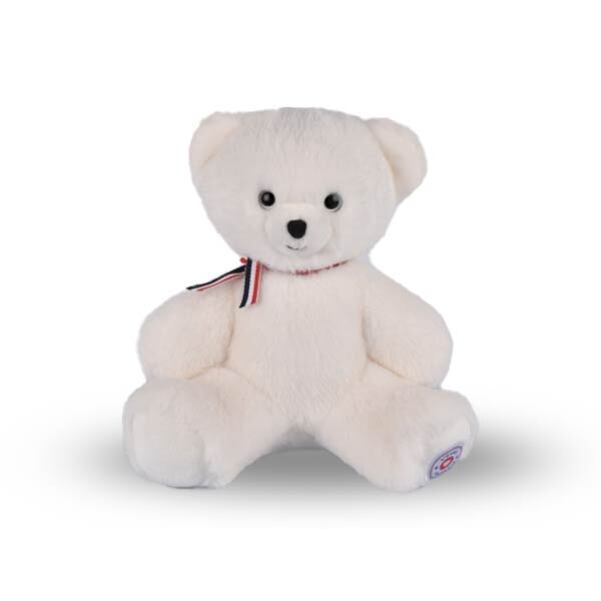 Peluche Ours 35 cm Blanc Neige