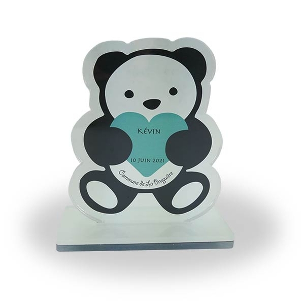 Nounours plexi personnalisé