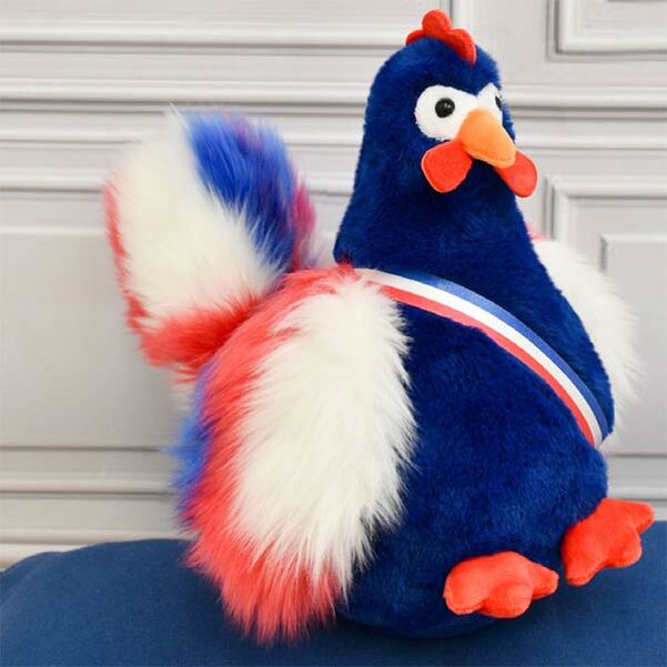 Peluche Coq avec son écharpe personnalisé - Vignette 2