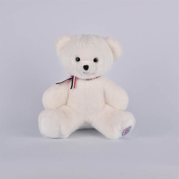 Peluche Ours 35 cm Blanc Neige personnalisé - Vignette 2