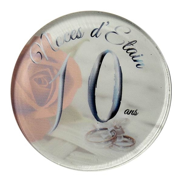 Coffret diplôme et Médaille Noces d'étain - 10 ans - Vignette 3