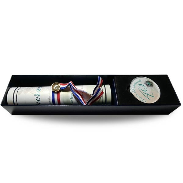 Coffret diplôme et Médaille Noces d'émeraude - 40 ans