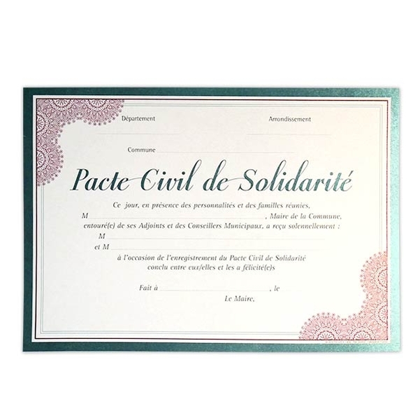 Coffret diplôme et Médaille Notre PACS - Vignette 2
