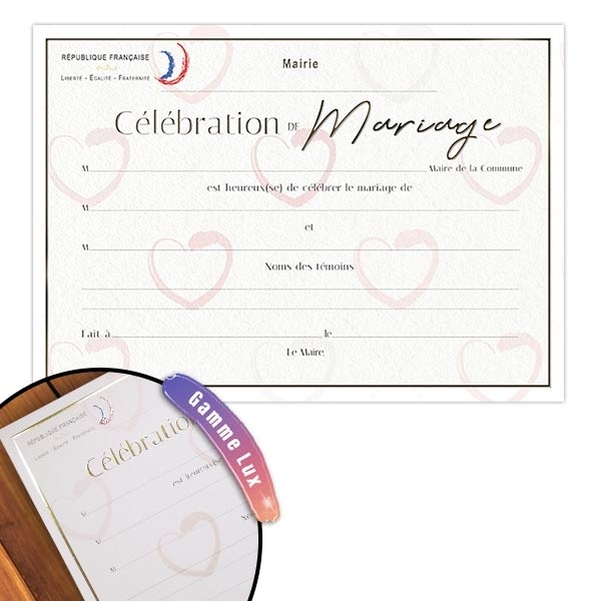 Coffret diplôme et Médaille Célébration Mariage - Vignette 2