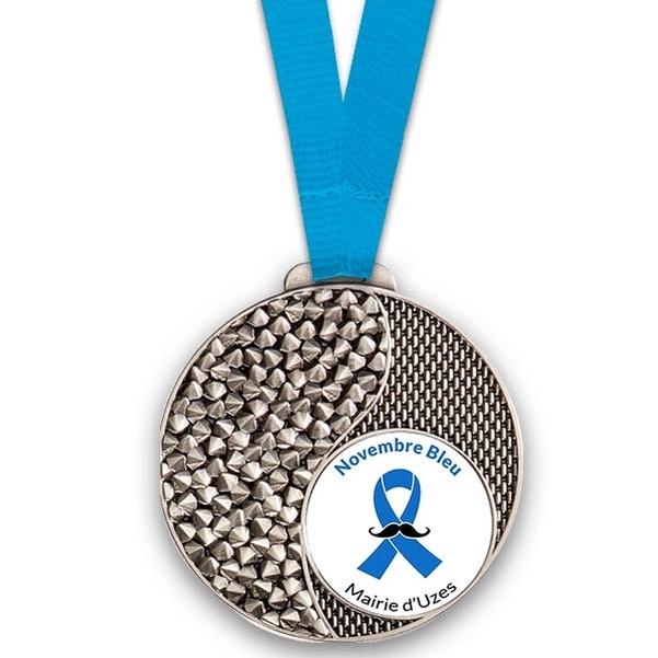 Médaille Novembre Bleu 50mm personnalisée