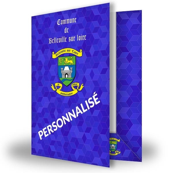 Chemises PLIÉES à rabats 6 cm Personnalisables QUADRI 240x320 mm 250g ou 300g