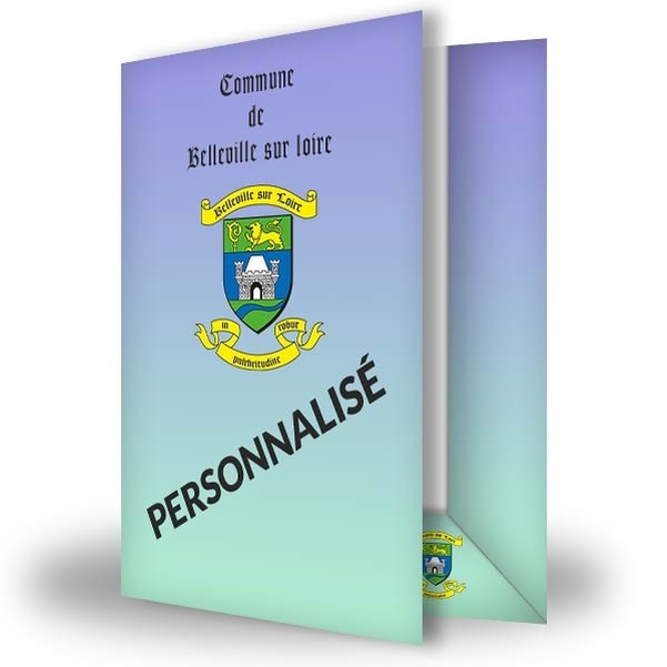 Chemises PLIÉES à rabats 6 cm Personnalisables QUADRI 240x320 mm 250g ou 300g - Mat ou Sat
