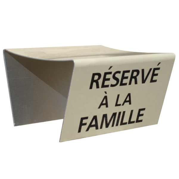 Plaque de cérémonie - Réservé à la famille -