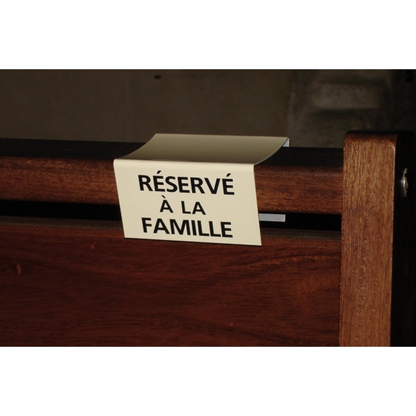 Plaque de cérémonie - Réservé à la famille - - Vignette 2