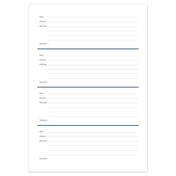 Cahier de condoléance A4 personnalisé - Vignette 2
