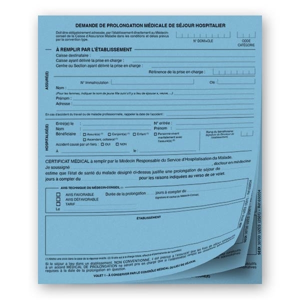 Demande de prolongation médicale de séjour hospitalier
