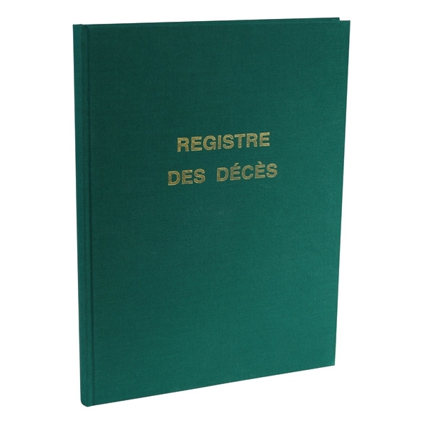 Registre des déclarations de décès pour hôpitaux
