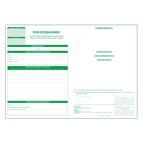 Fiche de signalement en vue de l'ouverture d'une mesure de protection juridique (tutelle ou curatelle) - Vignette 3