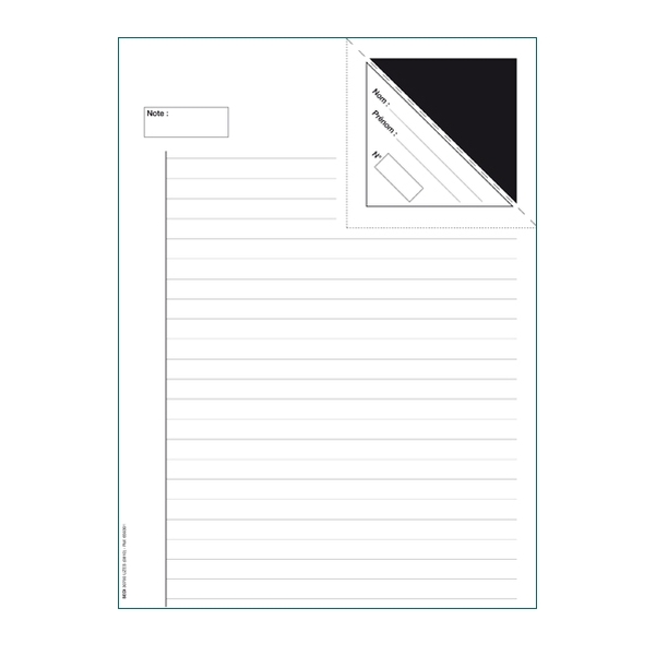 Copie d'examen double (4 pages)