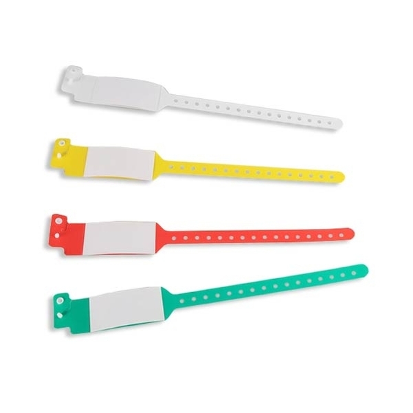 Lot de 100 bracelets d'identification transparents avec carte à insérer - Vignette 2