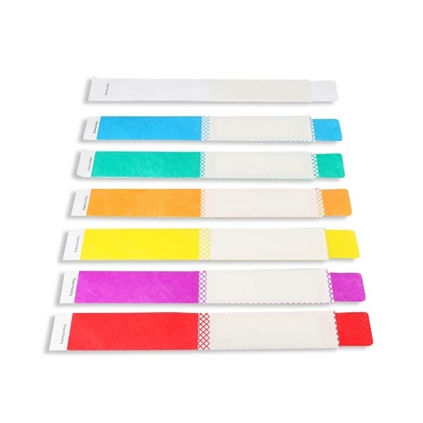 Lot de 500 bracelets d'identification en papier indéchirable - Vignette 2