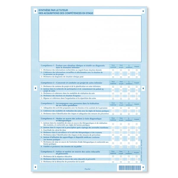 Dossier d'évaluation continue de la formation infirmier - Version informatisée - Vignette 4