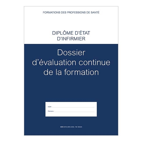 Lot de 10 couvertures pour dossier d'évaluation infirmier