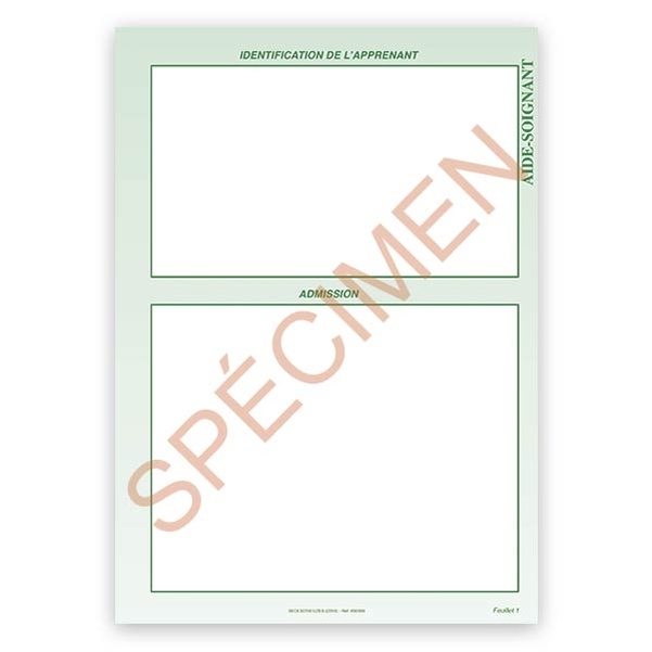 Identification du candidat - Diplôme aide-soignant