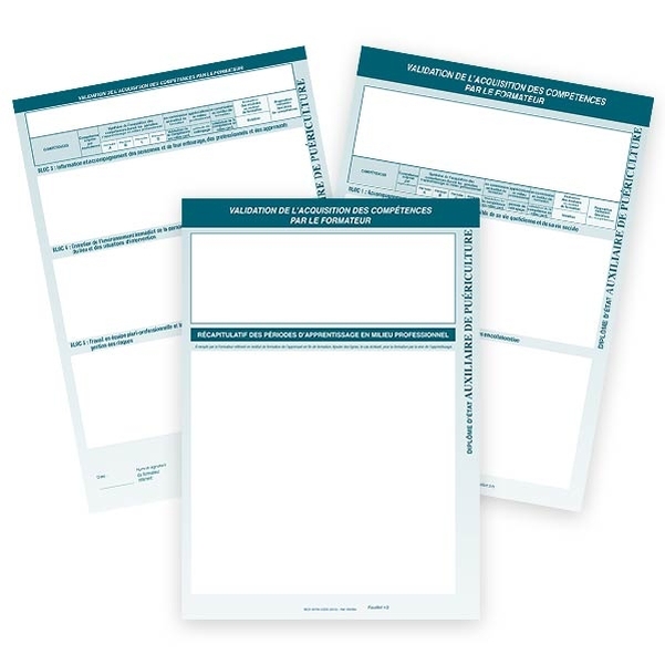 Validation de l'acquisition des compétences en milieu professionnel par le FORMATEUR -Diplôme Auxiliaire de Puériculture - Version informatisée